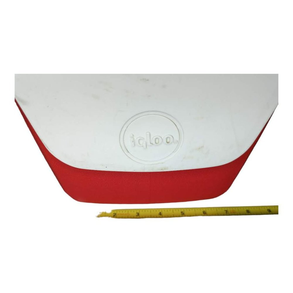 Vintage Igloo Little Playmate Red & White Cooler - Picture 4 of 11